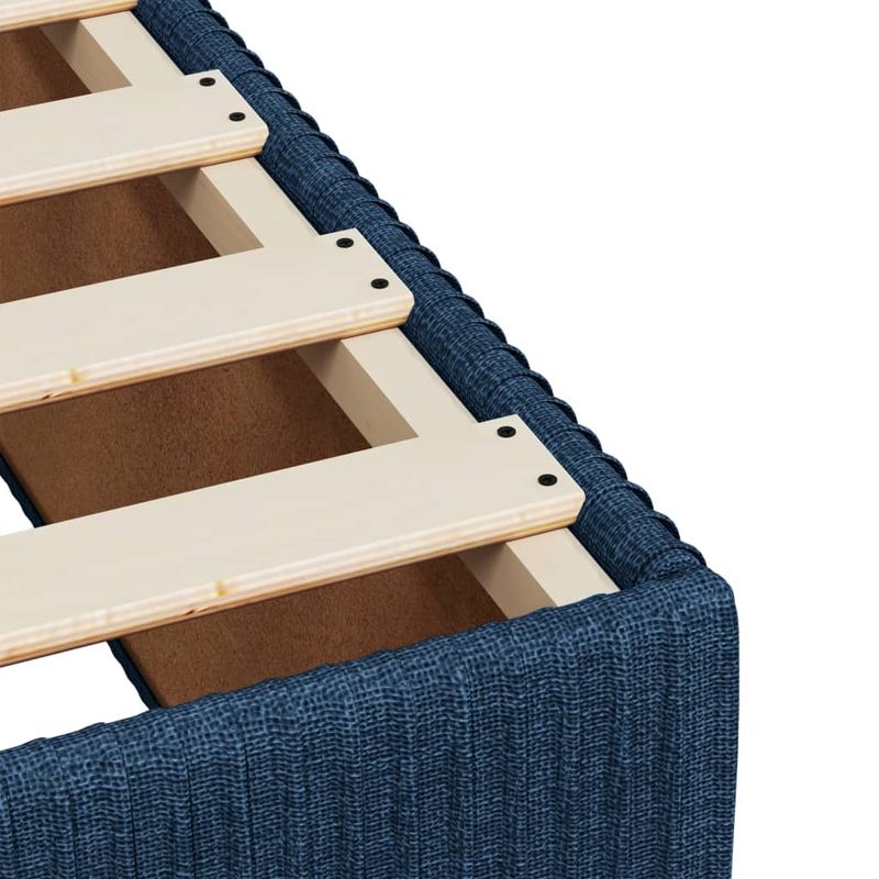 Casa si Gradina - Mobilier - Paturi si accesorii - Paturi - Pat box spring cu saltea, albastru, 120x190 cm, material textil - Infinity.ro
