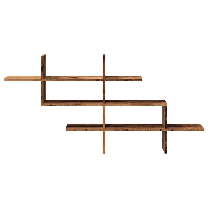 Casa si Gradina - Mobilier - Biblioteci si rafturi - Rafturi - Raft de perete, lemn vechi, 124,5x18x60,5 cm, lemn prelucrat - Infinity.ro