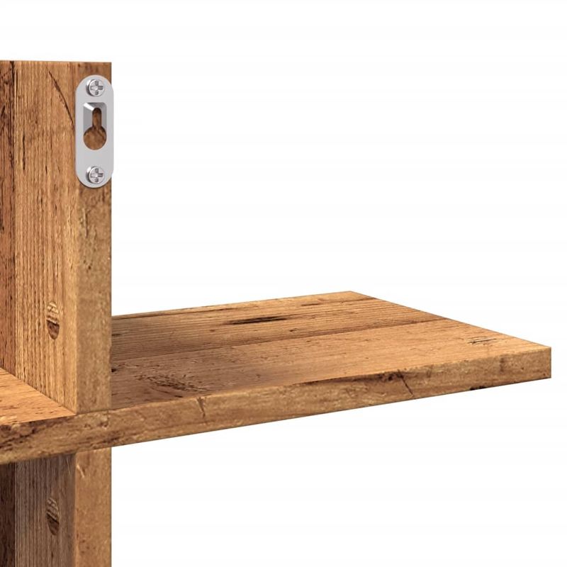 Casa si Gradina - Mobilier - Biblioteci si rafturi - Rafturi - Raft de perete, lemn vechi, 124,5x18x60,5 cm, lemn prelucrat - Infinity.ro