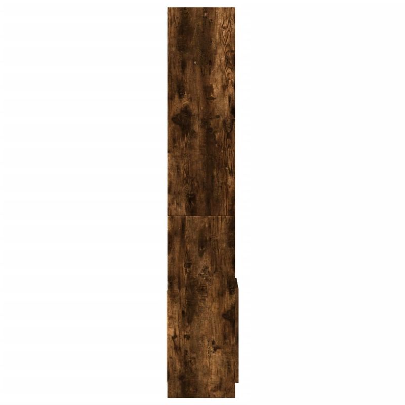 Casa si Gradina - Mobilier - Biblioteci si rafturi - Biblioteci - Dulap inalt, stejar fumuriu, 92x33x180 cm, lemn prelucrat - Infinity.ro