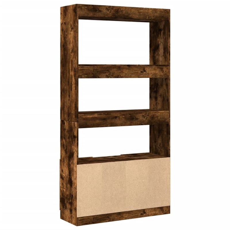 Casa si Gradina - Mobilier - Biblioteci si rafturi - Biblioteci - Dulap inalt, stejar fumuriu, 92x33x180 cm, lemn prelucrat - Infinity.ro