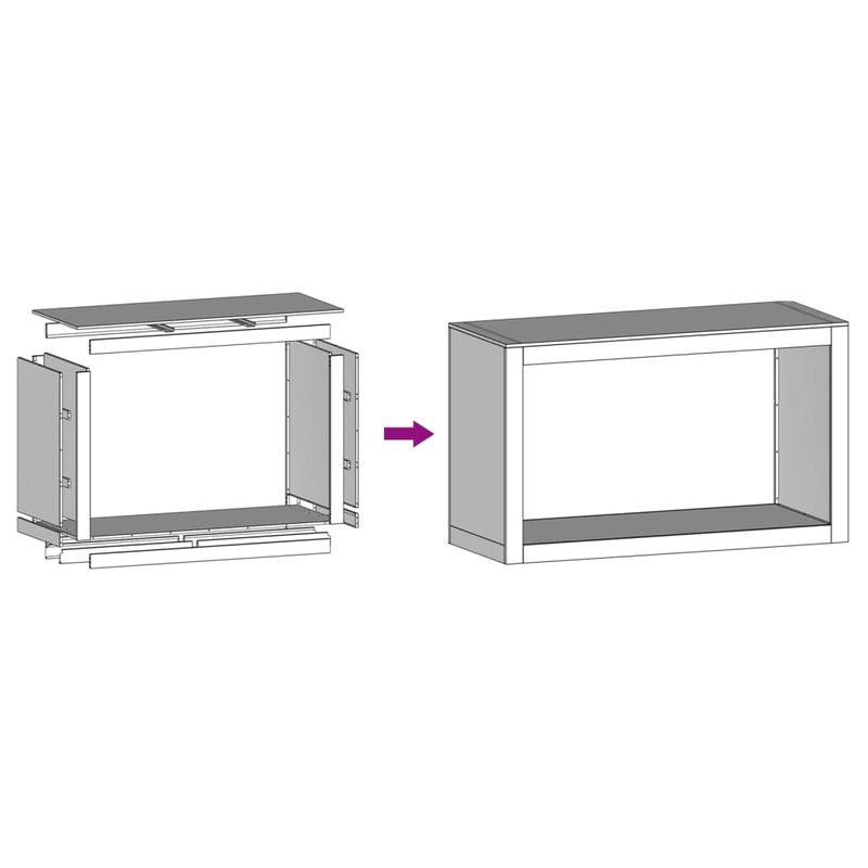 Casa si Gradina - Termice - Sobe, Seminee si accesorii - Accesorii seminee si sobe - Rastel pentru lemne de foc, negru, 100x40x60 cm, otel - Infinity.ro