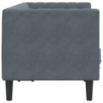 Casa si Gradina - Mobilier - Canapele si coltare - Canapele - Canapea Chesterfield cu pernute/2 locuri, verde inchis, catifea, gri închis - Infinity.ro