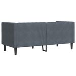 Casa si Gradina - Mobilier - Canapele si coltare - Canapele - Canapea Chesterfield cu pernute/2 locuri, verde inchis, catifea, gri închis - Infinity.ro