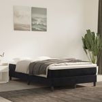 Casa si Gradina - Mobilier - Saltele si somiere - Saltele - Saltea de pat cu arcuri, negru, 120x220x20 cm, catifea - Infinity.ro