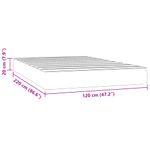 Casa si Gradina - Mobilier - Saltele si somiere - Saltele - Saltea de pat cu arcuri, negru, 120x220x20 cm, catifea - Infinity.ro