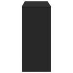 Casa si Gradina - Mobilier - Mese si birouri - Mese bucatarie si dining - Masa de bar cu raft, negru, 124x46x103,5 cm, lemn prelucrat - Infinity.ro