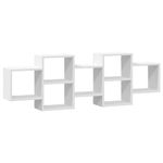 Casa si Gradina - Mobilier - Biblioteci si rafturi - Rafturi - Raft de perete, alb, 129x18x42 cm, lemn prelucrat - Infinity.ro