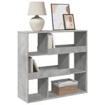 Casa si Gradina - Mobilier - Biblioteci si rafturi - Biblioteci - Biblioteca, gri beton, 100x33x94,5 cm, lemn prelucrat - Infinity.ro