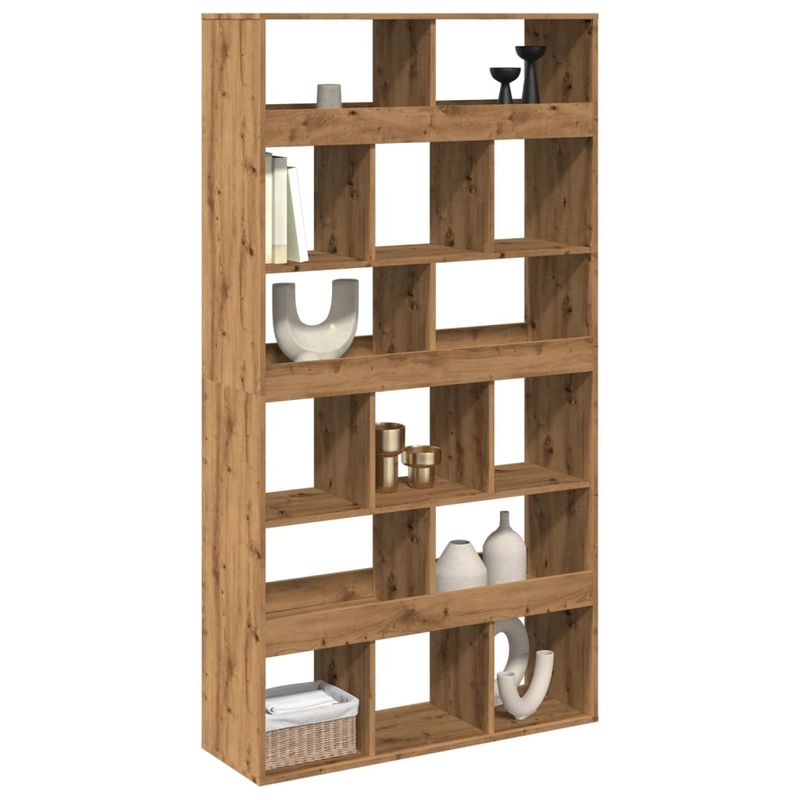 Casa si Gradina - Mobilier - Biblioteci si rafturi - Biblioteci - Separator camera stejar artizanal 100x33x187,5cm lemn prelucrat - Infinity.ro