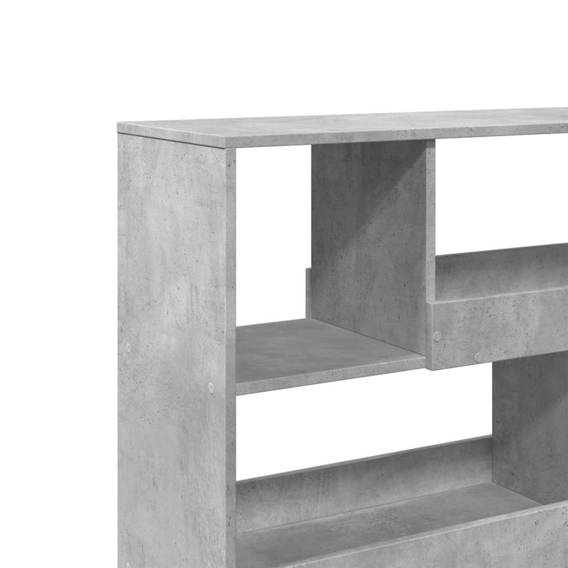 Casa si Gradina - Mobilier - Biblioteci si rafturi - Biblioteci - Biblioteca, gri beton, 100x33x94,5 cm, lemn prelucrat - Infinity.ro