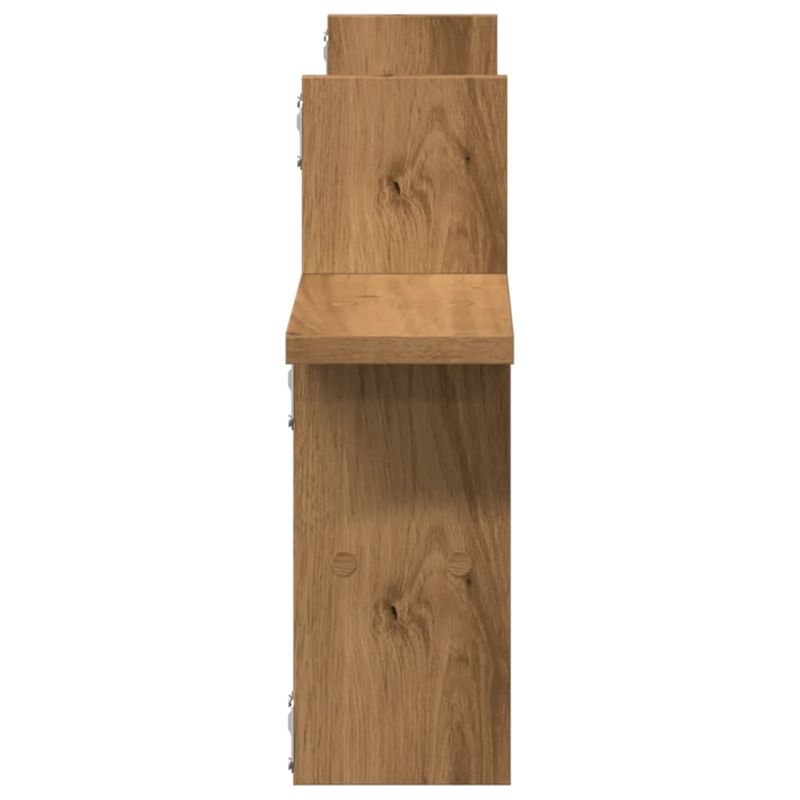 Casa si Gradina - Mobilier - Biblioteci si rafturi - Rafturi - Rafturi perete 2buc. stejar artizanal 38x12x38cm lemn prelucrat - Infinity.ro