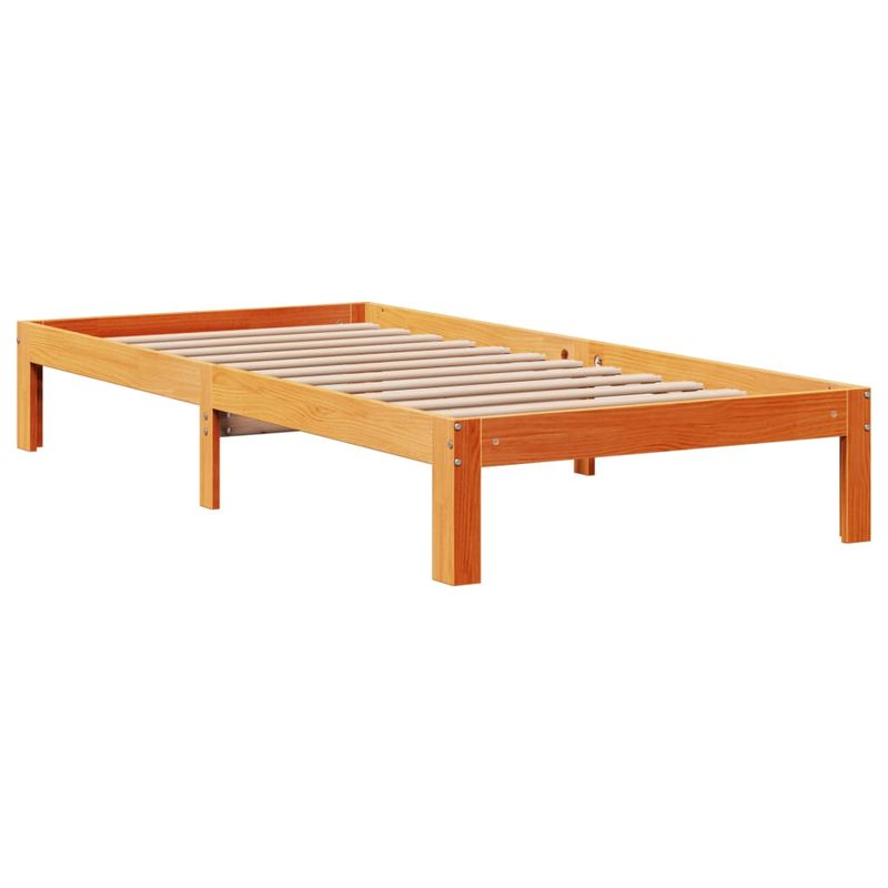 Casa si Gradina - Mobilier - Paturi si accesorii - Paturi - Cadru de pat, maro ceruit, 90x200 cm, lemn masiv de pin - Infinity.ro