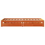 Casa si Gradina - Mobilier - Paturi si accesorii - Paturi - Cadru de pat, maro ceruit, 90x200 cm, lemn masiv de pin - Infinity.ro