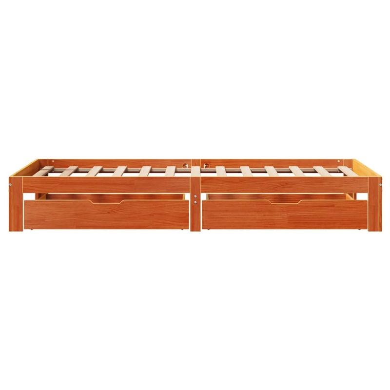 Casa si Gradina - Mobilier - Paturi si accesorii - Paturi - Cadru de pat, maro ceruit, 90x200 cm, lemn masiv de pin - Infinity.ro