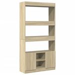 Casa si Gradina - Mobilier - Biblioteci si rafturi - Biblioteci - Dulap inalt, stejar sonoma, 92x33x180 cm, lemn prelucrat - Infinity.ro