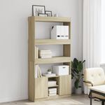 Casa si Gradina - Mobilier - Biblioteci si rafturi - Biblioteci - Dulap inalt, stejar sonoma, 92x33x180 cm, lemn prelucrat - Infinity.ro
