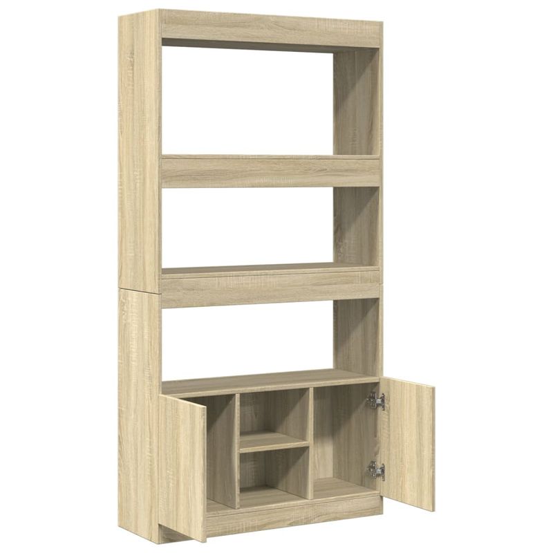 Casa si Gradina - Mobilier - Biblioteci si rafturi - Biblioteci - Dulap inalt, stejar sonoma, 92x33x180 cm, lemn prelucrat - Infinity.ro
