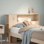 Casa si Gradina - Mobilier - Paturi si accesorii - Accesorii paturi - Tablie de pat cu depozitare, 75 cm, lemn masiv de pin - Infinity.ro