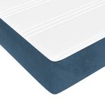 Casa si Gradina - Mobilier - Saltele si somiere - Saltele - Saltea pat cu arcuri, albastru inchis, 160x220x20 cm, catifea - Infinity.ro