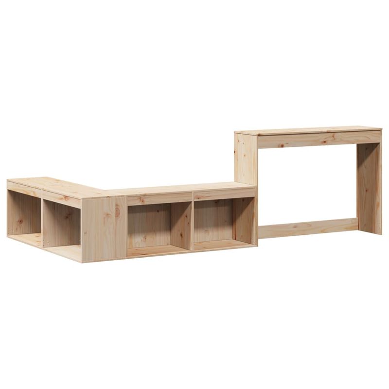 Casa si Gradina - Mobilier - Comode si corpuri - Noptiere - Noptiera cu birou, 222x107x75 cm lemn masiv de pin - Infinity.ro