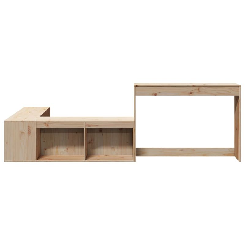 Casa si Gradina - Mobilier - Comode si corpuri - Noptiere - Noptiera cu birou, 222x107x75 cm lemn masiv de pin - Infinity.ro