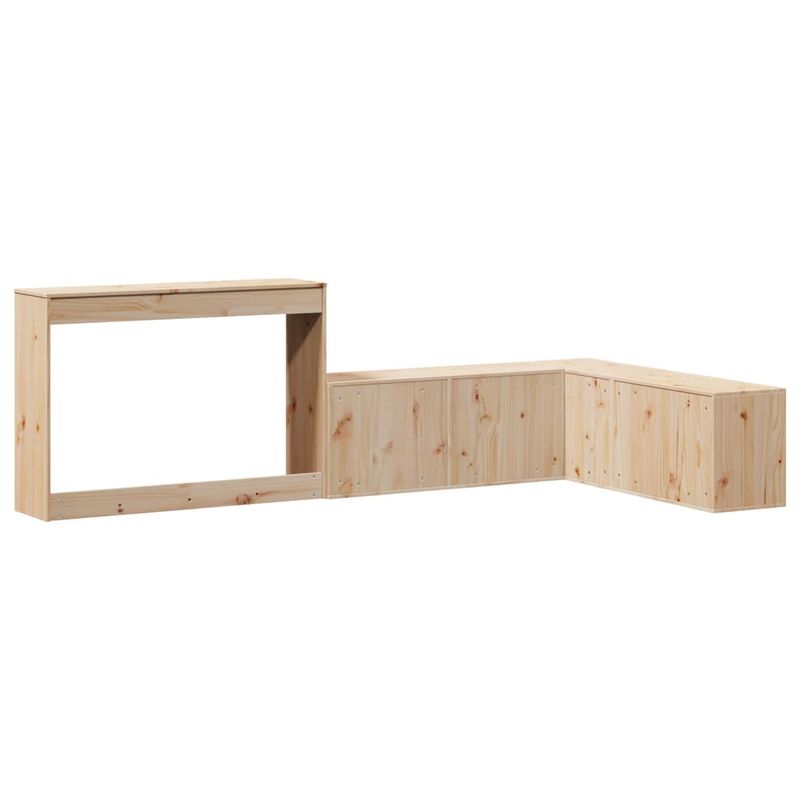 Casa si Gradina - Mobilier - Comode si corpuri - Noptiere - Noptiera cu birou, 222x107x75 cm lemn masiv de pin - Infinity.ro