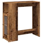 Casa si Gradina - Mobilier - Mese si birouri - Mese bucatarie si dining - Masa bar cu rafturi, lemn vechi 101x40x103,5 cm lemn prelucrat - Infinity.ro