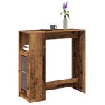 Casa si Gradina - Mobilier - Mese si birouri - Mese bucatarie si dining - Masa bar cu rafturi, lemn vechi 101x40x103,5 cm lemn prelucrat - Infinity.ro