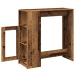 Casa si Gradina - Mobilier - Mese si birouri - Mese bucatarie si dining - Masa bar cu rafturi, lemn vechi 101x40x103,5 cm lemn prelucrat - Infinity.ro