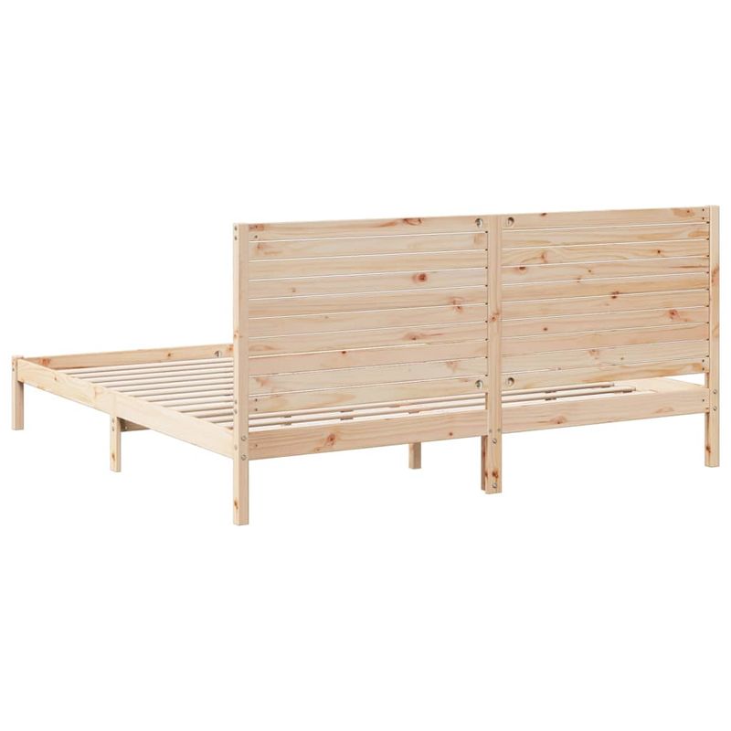 Casa si Gradina - Mobilier - Paturi si accesorii - Paturi - Cadru pat foarte lung fara saltea, 200x220 cm, lemn masiv - Infinity.ro