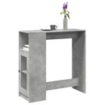 Casa si Gradina - Mobilier - Mese si birouri - Mese bucatarie si dining - Masa de bar cu rafturi gri beton 101x40x103,5 cm lemn prelucrat - Infinity.ro