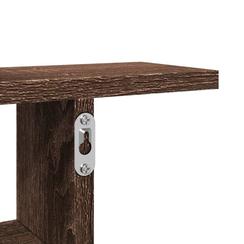 Casa si Gradina - Mobilier - Biblioteci si rafturi - Rafturi - Rafturi perete 2 buc. stejar maro 38x12x38 cm lemn prelucrat - Infinity.ro