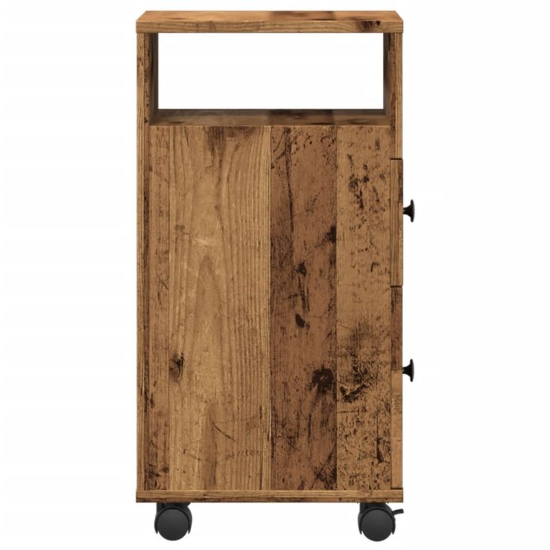 Casa si Gradina - Mobilier - Dulapuri si sifoniere - Dulapuri - Dulap de baie ingust cu roti, lemn vechi, lemn prelucrat - Infinity.ro