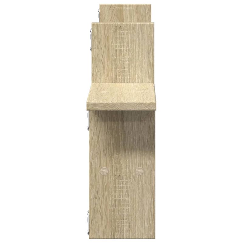Casa si Gradina - Mobilier - Biblioteci si rafturi - Rafturi - Rafturi perete 2 buc. stejar sonoma 38x12x38 cm lemn prelucrat - Infinity.ro