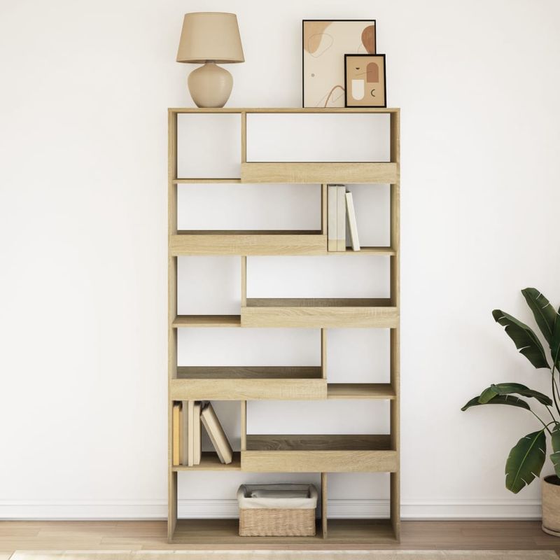 Casa si Gradina - Mobilier - Biblioteci si rafturi - Biblioteci - Biblioteca, stejar sonoma, 100x33x187,5 cm, lemn prelucrat - Infinity.ro