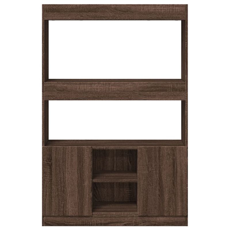 Casa si Gradina - Mobilier - Biblioteci si rafturi - Biblioteci - Dulap inalt, stejar maro, 92x33x140 cm, lemn prelucrat - Infinity.ro