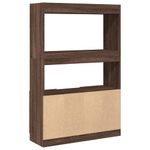 Casa si Gradina - Mobilier - Biblioteci si rafturi - Biblioteci - Dulap inalt, stejar maro, 92x33x140 cm, lemn prelucrat - Infinity.ro