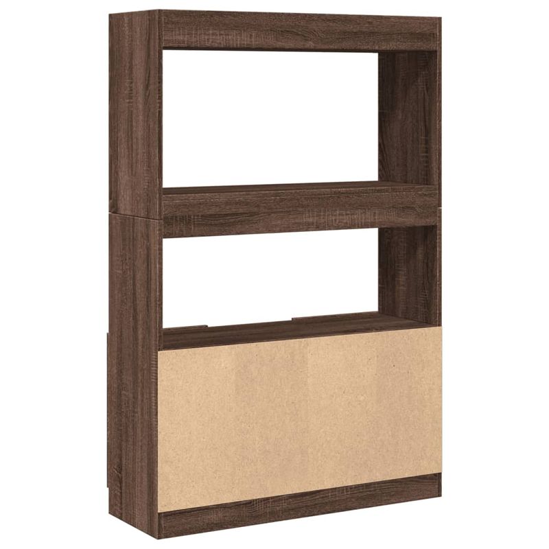 Casa si Gradina - Mobilier - Biblioteci si rafturi - Biblioteci - Dulap inalt, stejar maro, 92x33x140 cm, lemn prelucrat - Infinity.ro