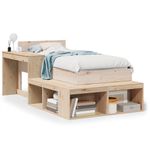 Casa si Gradina - Mobilier - Paturi si accesorii - Paturi - Cadru de pat fara saltea, 75x190 cm, lemn masiv de pin - Infinity.ro