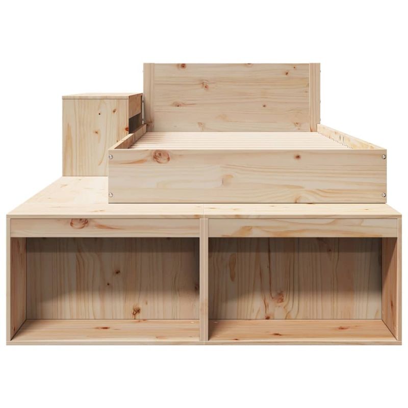 Casa si Gradina - Mobilier - Paturi si accesorii - Paturi - Cadru de pat fara saltea, 75x190 cm, lemn masiv de pin - Infinity.ro