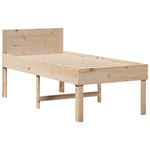 Casa si Gradina - Mobilier - Paturi si accesorii - Paturi - Cadru de pat fara saltea, 75x190 cm, lemn masiv de pin - Infinity.ro