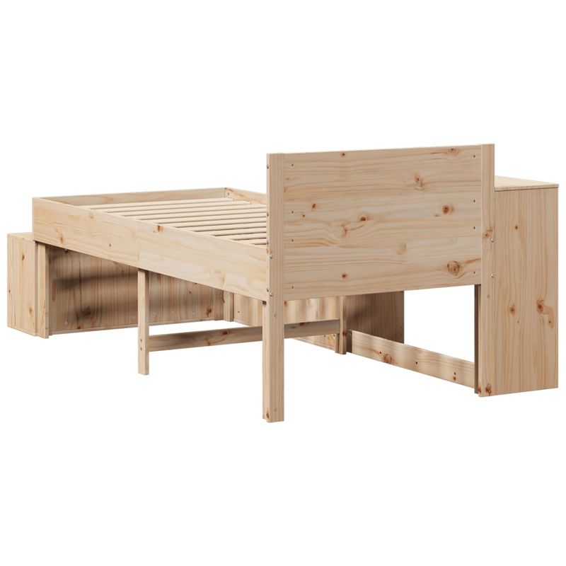 Casa si Gradina - Mobilier - Paturi si accesorii - Paturi - Cadru de pat fara saltea, 75x190 cm, lemn masiv de pin - Infinity.ro