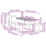 Casa si Gradina - Mobilier - Paturi si accesorii - Paturi - Cadru de pat fara saltea, 75x190 cm, lemn masiv de pin - Infinity.ro