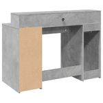 Casa si Gradina - Mobilier - Mese si birouri - Birouri - Birou cu lumini LED, gri beton, 120x55x91 cm, lemn prelucrat - Infinity.ro