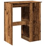 Casa si Gradina - Mobilier - Mese si birouri - Mese bucatarie si dining - Masa bar cu rafturi lemn vechi 90x47,5x103,5 cm lemn prelucrat - Infinity.ro
