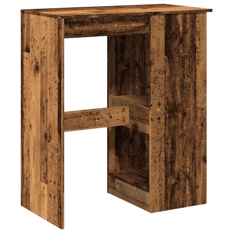 Casa si Gradina - Mobilier - Mese si birouri - Mese bucatarie si dining - Masa bar cu rafturi lemn vechi 90x47,5x103,5 cm lemn prelucrat - Infinity.ro