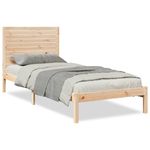 Casa si Gradina - Mobilier - Paturi si accesorii - Paturi - Cadru pat foarte lung fara saltea, 100x210 cm, lemn masiv - Infinity.ro