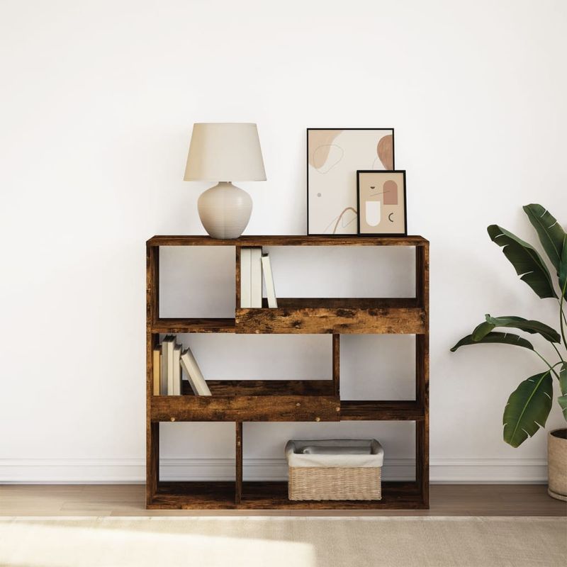 Casa si Gradina - Mobilier - Biblioteci si rafturi - Biblioteci - Biblioteca/Separator de camera, stejar afumat, 100x33x94,5 cm - Infinity.ro