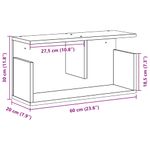 Casa si Gradina - Mobilier - Biblioteci si rafturi - Rafturi - Dulap de perete, alb, 60x20x30 cm, lemn prelucrat - Infinity.ro